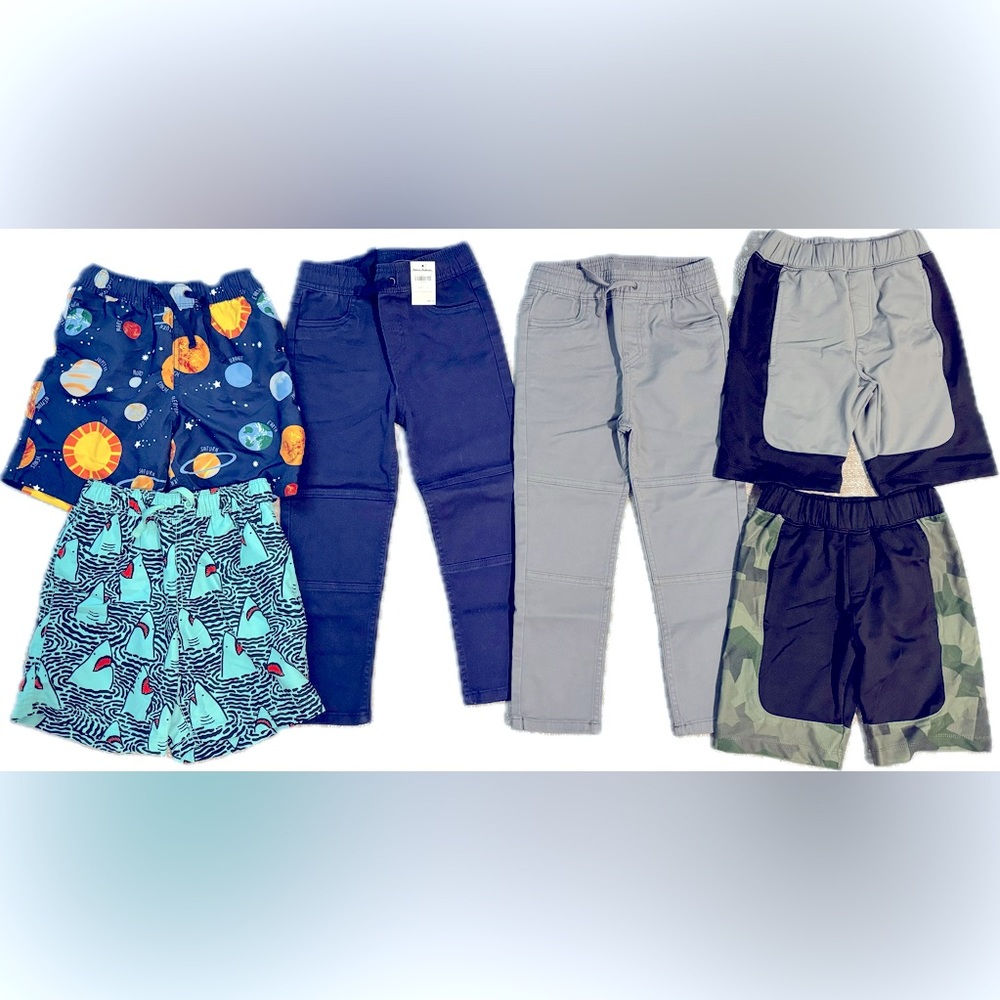 New Hanna Anderson Boys Bathing Suit / Shorts / Pants -  Boy Size 5 & 6-7